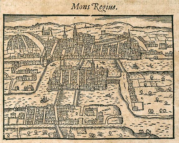 Saur, A., Mons Regius, antique map, old maps