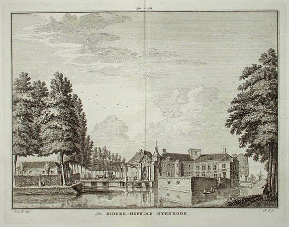 SPILMAN, H., De RIDDER - HOFSTAD NYENRODE., antique map, old maps