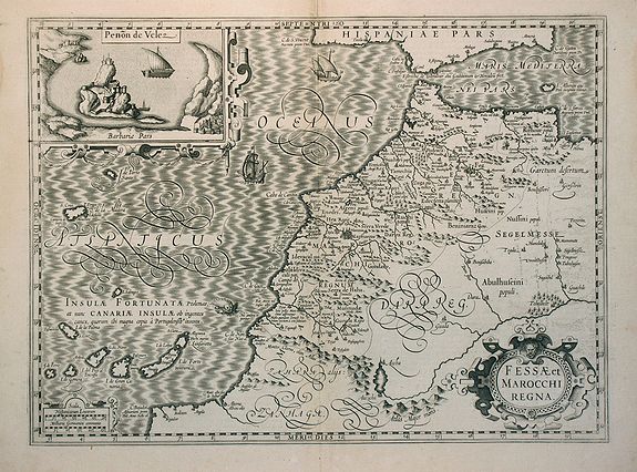 MERCATOR,G./ HONDIUS,J., Fessae et Marocchi Regna., antique map, old maps