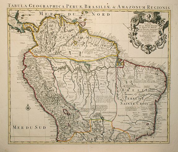 COVENS, J. / MORTIER, C., Carte de la Terre Ferme du Perou, du Bresil ?, antique map, old maps
