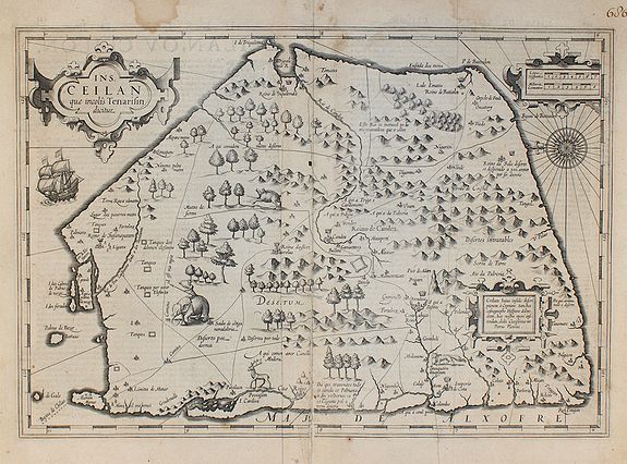 MERCATOR, G./ HONDIUS, J., Ins. Ceilan que incolis Tenarisin dictur., antique map, old maps