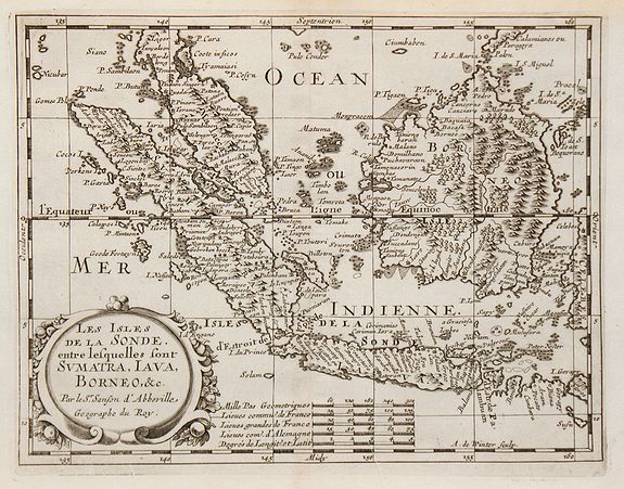 SANSON, N. / HALMA F., Les Isles de la Sonde entre lesquelles sont Sumatra, Java ?, antique map, old maps