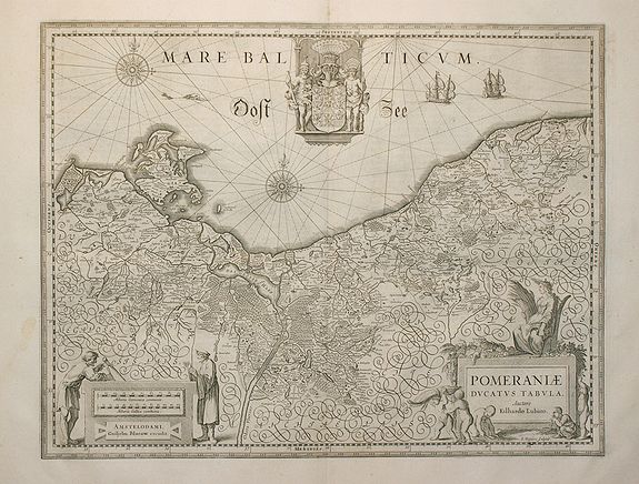 BLAEU,W., Pomeraniae ducatus Tabula., antique map, old maps