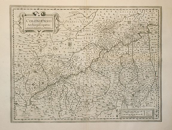 BLAEU, W., Coloniensis Archiepisscopatus., antique map, old maps