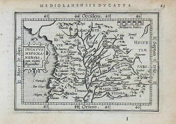 ORTELIUS, A. / COIGNET, M., Ducatus mediolanensis, ?, antique map, old maps
