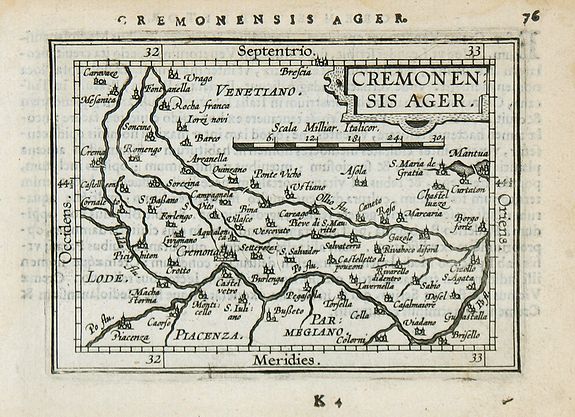ORTELIUS, A. / COIGNET, M., Ceremonensis Ager., antique map, old maps