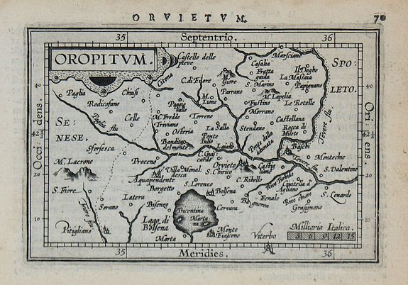 ORTELIUS, A. / COIGNET, M., Oropitum., antique map, old maps