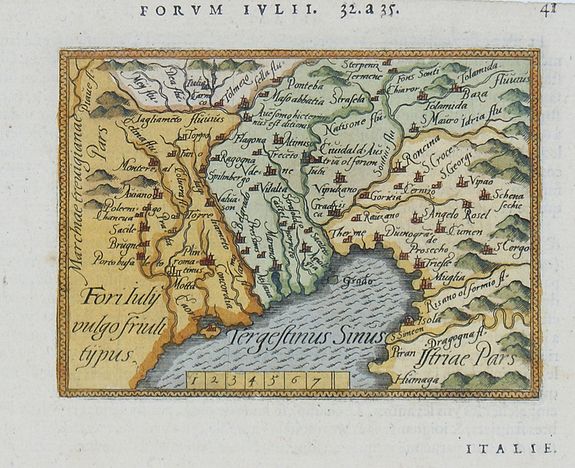 ORTELIUS, A. / COIGNET, M., Fori Iuly vulgo Friuli typus., antique map, old maps