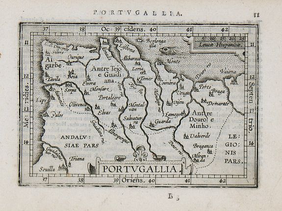 ORTELIUS, A. / COIGNET, M., Portugallia., antique map, old maps
