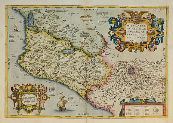 ORTELIUS, A., Hispaniae Novae sive magnae ?, antique map, old maps