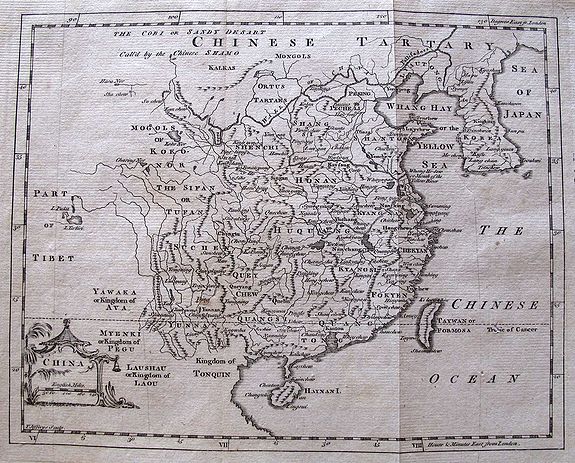 JEFFREYS, T., China., antique map, old maps