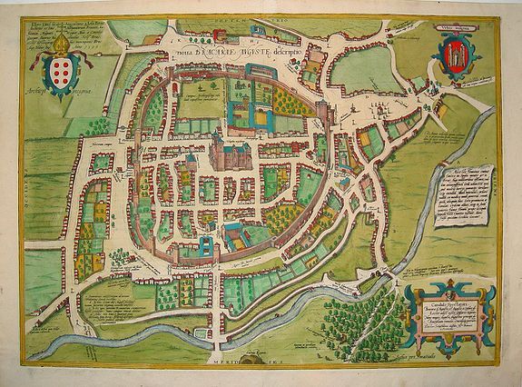 BRAUN, G. / HOGENBERG, F., Noua Bracarie Auguste Descriptio., antique map, old maps