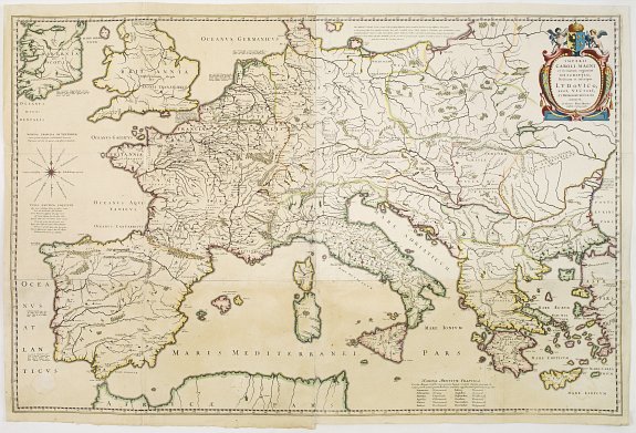 BLAEU,W., Imperii Caroli Magni., antique map, old maps