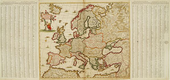 DE WIT,F., Nova et Accurate.. Europae descriptio.., antique map, old maps