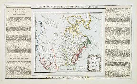 DESNOS / BRION, Nouveau Mexique, Louisiane, Canada. . ., antique map, old maps