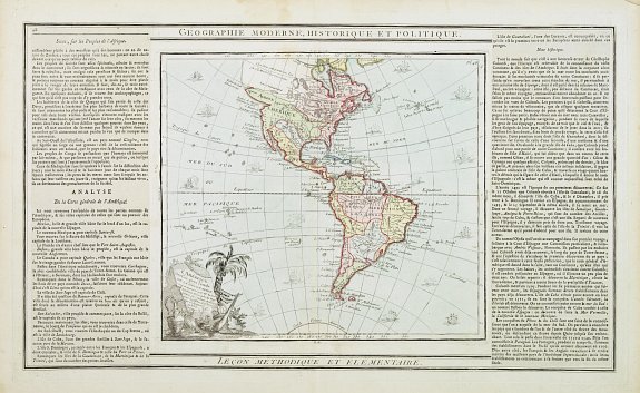 DESNOS/ BRION, L' Amerique dressée pour l'étude de la géographie . . ., antique map, old maps