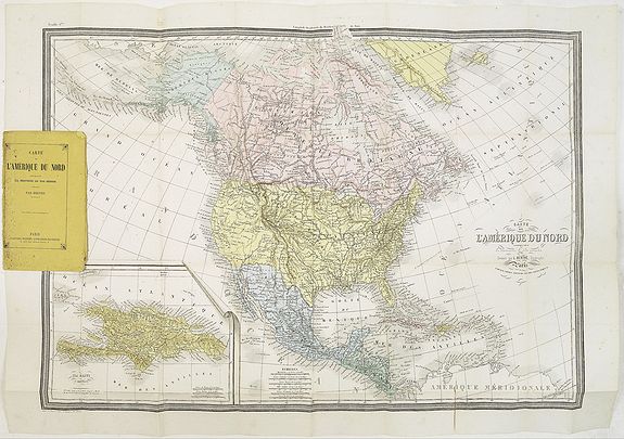 BÉRTHE, L., Carte de L'Amérique du Nord. . ., antique map, old maps