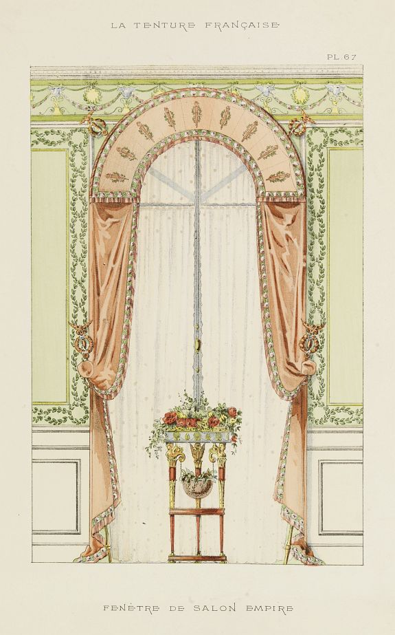 MATHIÉRE, G., Fenètre de salon empire., antique map, old maps