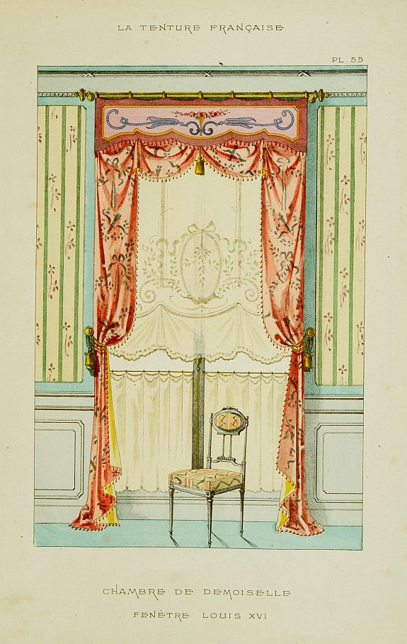 MATHIÉRE,G., Chambre de demoiselle fenètre Louis XVI., antique map, old maps