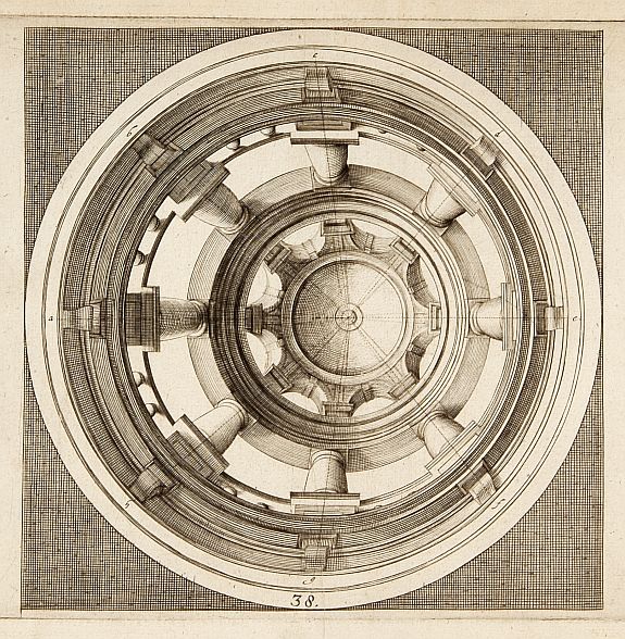 VREDEMAN DE VRIES,J./ HONDIUS,H., Perspective print by Vredeman de Vries., antique map, old maps