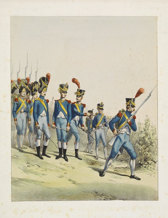 ANONYMOUS, Infanterie de ligne., antique map, old maps