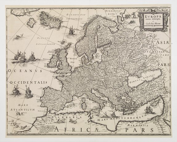 BLAEU,W., Europa recens descripta à Guilielmo Blaeuw., antique map, old maps