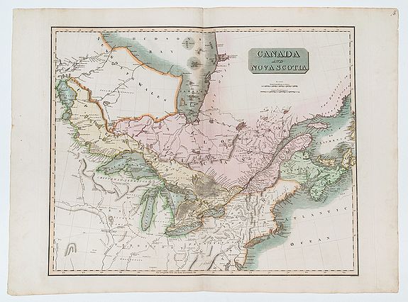 THOMSON, John., Canada and Nova Scotia., antique map, old maps