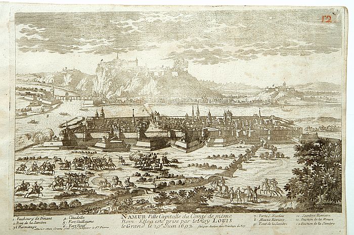 AVELINE, P. / CREPY, Namur., antique map, old maps