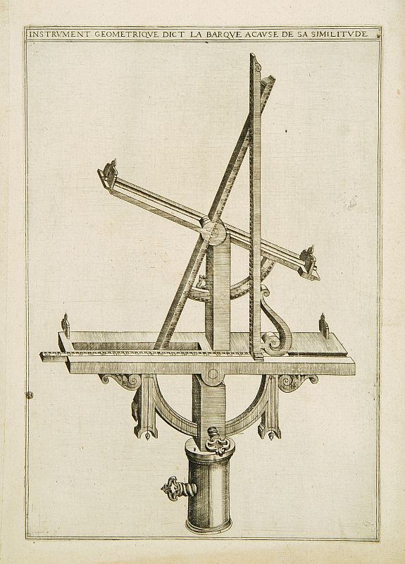 BACHOT,A., Instrument geometrique dict la barque.., antique map, old maps