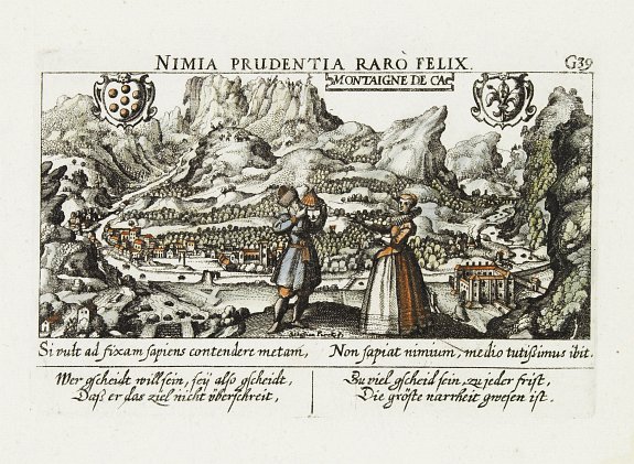 MEISNER, D., Montaigne de Ca., antique map, old maps