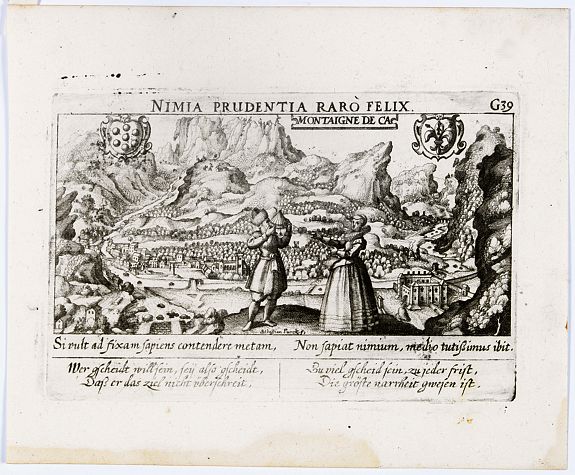 MEISNER, D., Montaigne de Ca., antique map, old maps