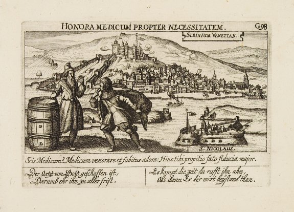 MEISNER,D., Sibinium Venetian., antique map, old maps