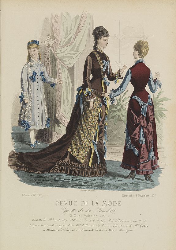 REVUE DE LA MODE, Paris fashion plate. (307), antique map, old maps