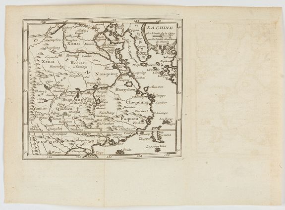 GIUSTINIANI, F., La Chine., antique map, old maps