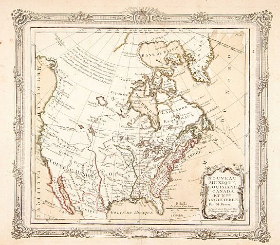 DESNOS/ BRION, Nouveau Mexique, Louisiane, Canada.., antique map, old maps