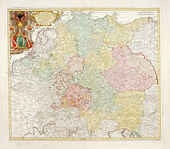 HOMANN, J.- B., Imperii Romano Germanici.., antique map, old maps
