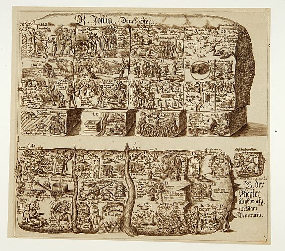 ANONYMOUS, Illustration from a popular German Bible., antique map, old maps