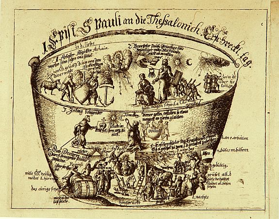 ANONYMOUS, Illustration from a popular German Bible., antique map, old maps