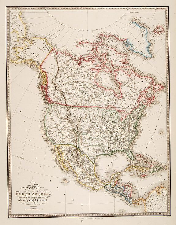 WYLD,J., Map of North America.., antique map, old maps