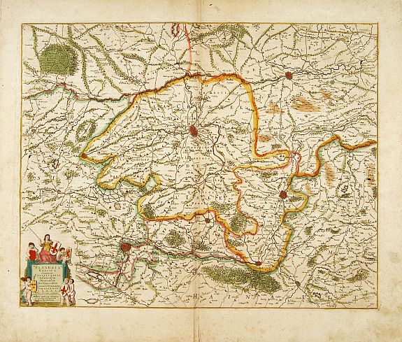 HONDIUS,H., Flandria Gallica.., antique map, old maps