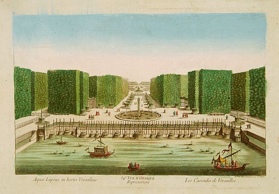DAUMONT, 54e Vue d'Optique../..les Cascades de Versailles., antique map, old maps