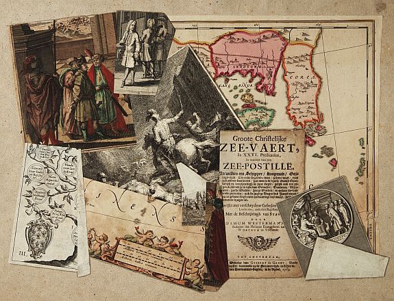 ANONYMOUS, Trompe l?oeil., antique map, old maps