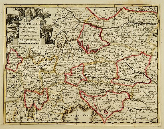 AA.P.v.d., Cercle d'Autriche.., antique map, old maps