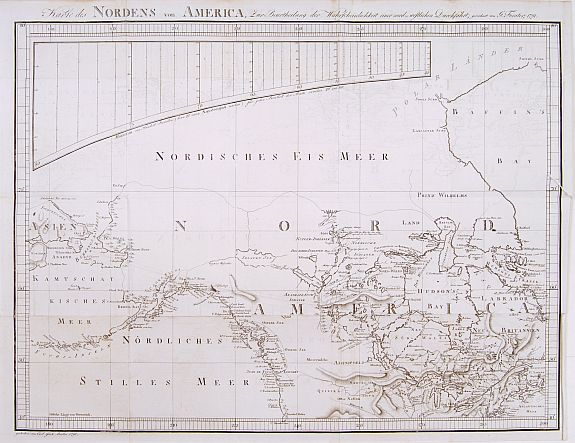 FORSTER,G., Karte des Nordens von America.., antique map, old maps