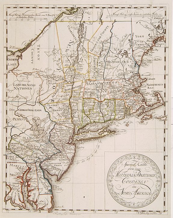 PINGELING,T.A., Special Karte von den Mittleren Brittischen Colonien.., antique map, old maps