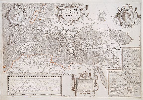 JOLLAIN,G., Romani Imperii Imago., antique map, old maps