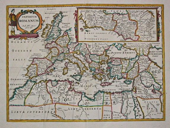 BRIET, PH., Imperium Romanum. Auth. Phil. Briet e Societ Iesu., antique map, old maps
