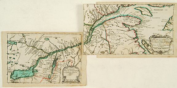 KILIAN,G.Ch., Lauf des S.Laurentzi Flusses in Nord America von seiner Mündung bis Quebec., antique map, old maps