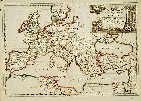 SANSON,N./ MARIETTE,P., Concilia Oeucumenica Nationalia Provincialia .., antique map, old maps
