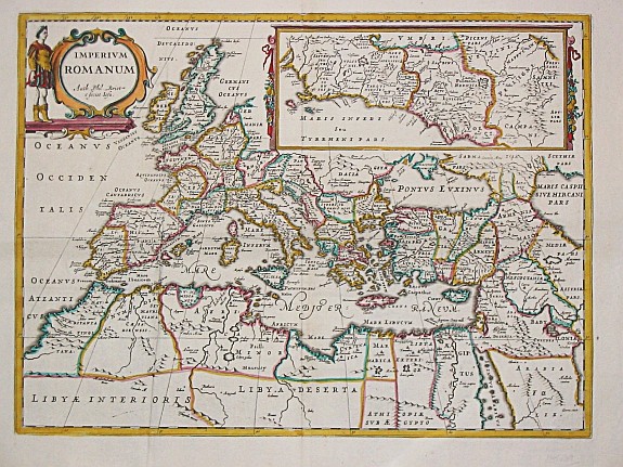 Briet, Ph., Imperium Romanum. Auth. Phil. Briet e Societ Iesu., antique map, old maps